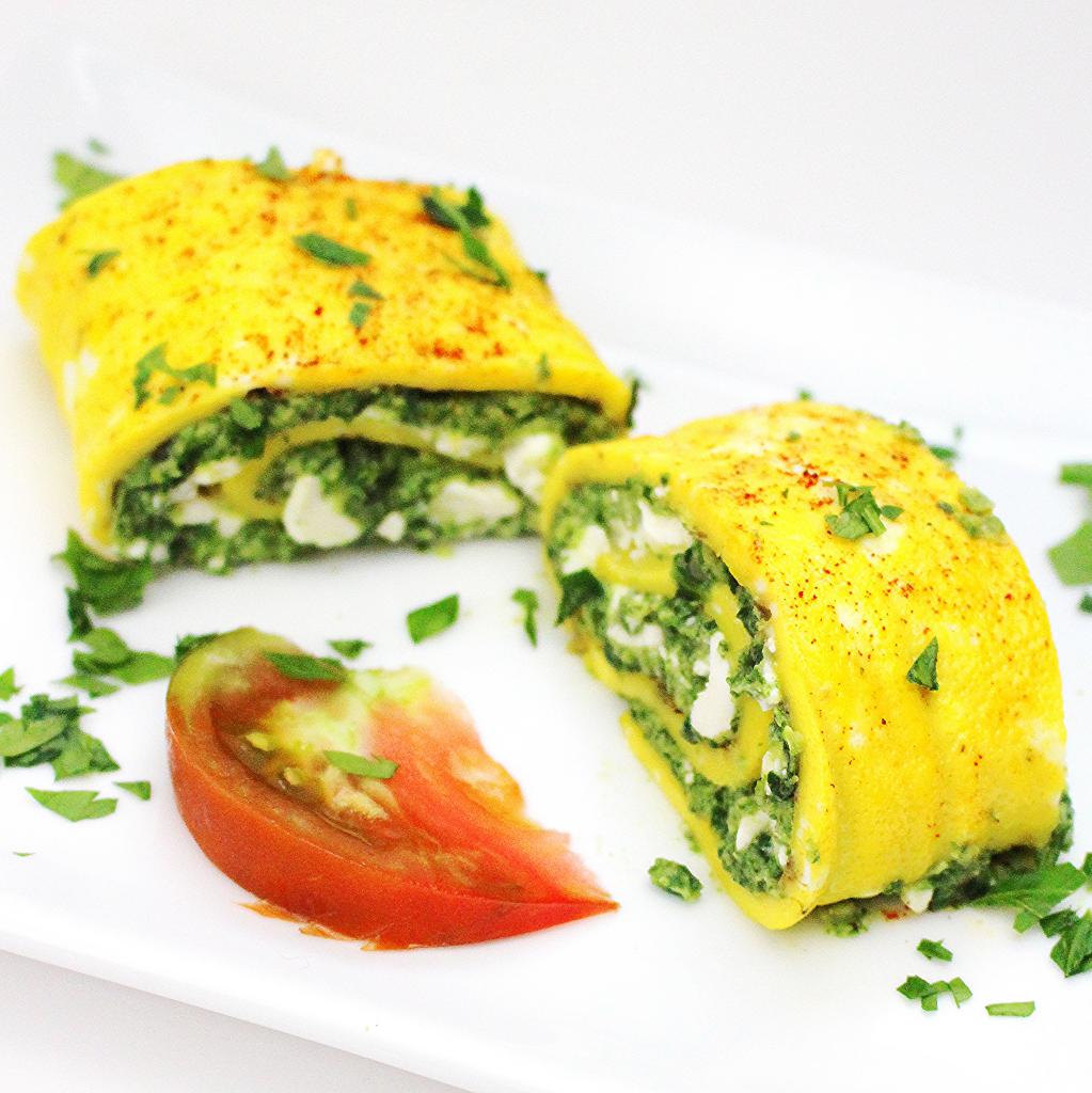 Greek Omelette Roll with Spinach – Palatable Pastime Palatable Pastime
