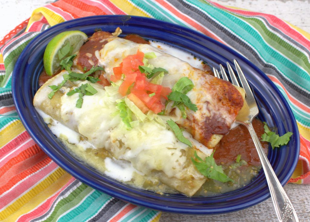 Chicken Enchiladas Divorciadas FoodieExtravaganza Sponsored