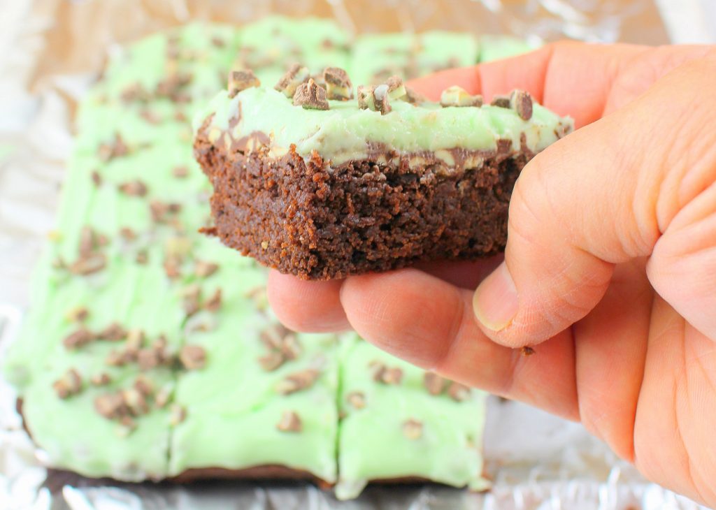 Frosted Mint Chip Brownies Palatable Pastime Palatable Pastime