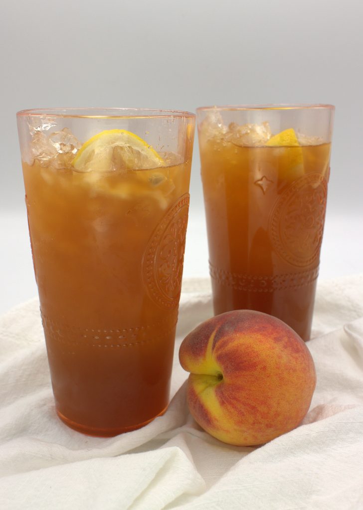 fresh peach iced tea tall