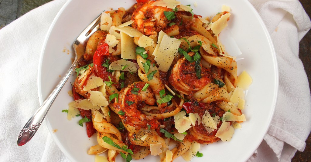 Calabrian Chili Pasta with Shrimp Palatable Pastime Palatable Pastime