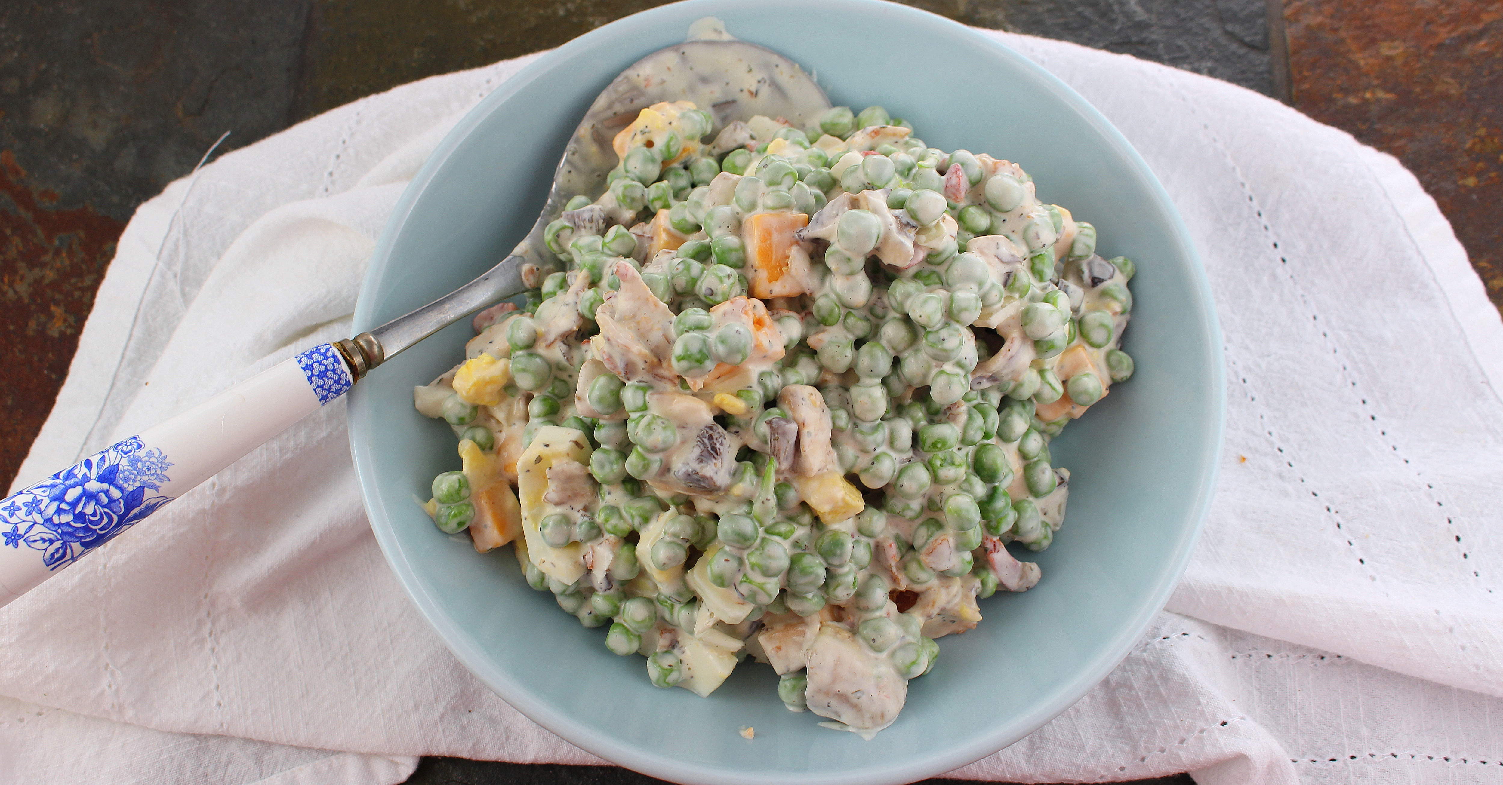 Pea Salad with Ranch  Palatable Pastime Palatable Pastime