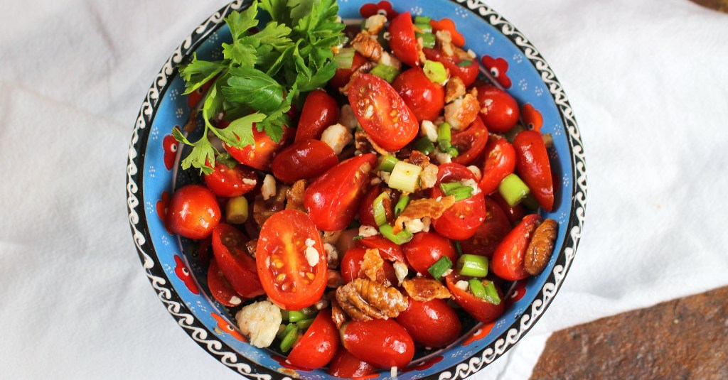Bacon Blue Cheese and Tomato Salad